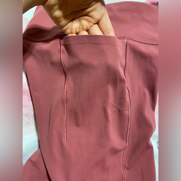 Athleta Transcend Stash Straight Leg High Waist Slit Pockets Leggings Size Large - Picture 7 of 13